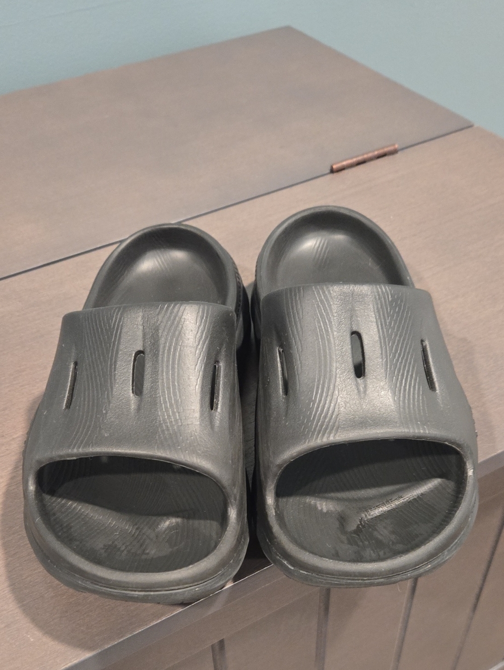Hoka Black Slide Sandals